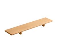 MagiDeal Supporto da Scrivania Rialzo Schermo Base Computer Mensola Laptop Organizzatore Scrivania in Legno Massello Nera Altezza Ergonomica Piedini Sferici, Faggio, 120 20 5