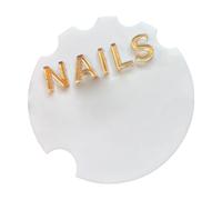 MagiDeal Supporto per foto di unghie in acrilico, rotondo, portatile, semplice, facile da pulire, multiuso, 10x10 cm, supporto per salone di bellezza,