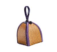 MagiDeal Tea Cup Storage Bag Pratico Portaoggetti per Tazze Da Tè Custodia per Teaware Borsa Trasportabile con Manico Astuccio Riutilizzabile Elegante in Ratta, Viola