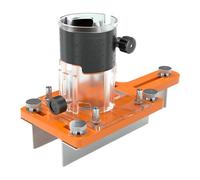 MagiDeal Trimmer per Legno Supporto Slotting Regolabile Piastra Montaggio Metallo Durevole per Bordatura Scanalature Fresatura Adatto a Mobili Armadi Casa, con Limite E Copertura