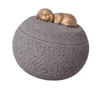 MagiDeal Urna commemorativa in cemento per cane, animale, contenitore per ceneri, scatola commemorativa, base stabile, robusta, decorazione da scrivania, 350, Grigio