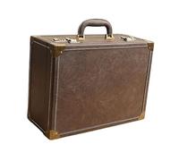 MagiDeal Valigetta Da Barbiere Scatola Porta Attrezzi Borsa Da Viaggio Organizzatore Professionale con Telaio Robusto in Alluminio Adatto a Barbieri per Salone, Marrone