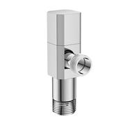 MagiDeal Valvola di arresto angolare G1/2 Valvola di intercettazione a prova di perdite 1/2'' Ingresso Uscita Calibro con adattatore per WC Cucina, a