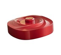 MagiDeal Vassoio da portata diviso con coperchio, contenitore per la conservazione, piatto rosso, ciotola da portata per Capodanno, casa, matrimonio, festa di, Singolo Strato