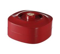 MagiDeal Vassoio da portata diviso con coperchio, contenitore per la conservazione, piatto rosso, ciotola da portata per Capodanno, casa, matrimonio, festa di, Doppio Strato