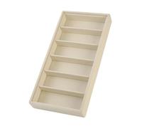 MagiDeal Vassoio espositivo per occhiali, scatola portaoggetti multiuso per occhiali da sole, 6 scomparti per camera da letto, cassettiera, scrivania da, Beige