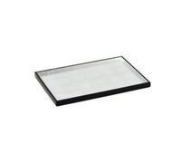 MagiDeal Vassoio per Esposizione di Accessori | Design Sottile e Salvaspazio, Vassoio Rettangolare in MDF con Superficie in Foglio Argento, Riflettente, Accessorio da Tavolo, 30x20x1,5cm