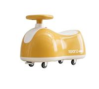 MagiDeal Veicolo a Dondolo per Bambini Auto a Spinta Macchinina Cavalcabile Gioco Interattivo con Volante Sedile Sagomato Luci E Musica Materiale Adatto a Casa Cameretta Asilo, Giallo Limone