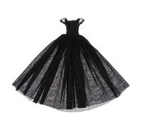 MagiDeal Vestiti per Bambole in 1/4, Abito da Sposa con Gonna in per Bambola Snodata da 45 Cm, Abbigliamento Casual per LUTS, Nero, Come descritto