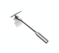 MagiDeal Zappa in Acciaio Inox Attrezzo da Diserbo Manuale Multiuso con Denti Multipli Presa Ergonomica Robusta Adatto per Orto Giardino Cortile , 1 PC , Zappa Multiuso