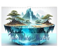 Magie der Natur - Wasserfälle (Wandkalender 2026 DIN A4 quer), CALVENDO Monatskalender: Einzigartige verzauberte Wasserfälle, mit KI-generiert.