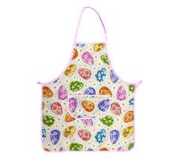 MAGIE DI CASA Grembiule da cucina intero Pasqua - Primavera Estate - Ideale Come Regalo e Decorazione da Tavolo cm.64x70 con tascone centrale (UOVO)