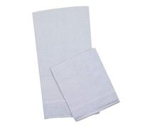 MAGIE DI CASA Set Asciugamani Spugna RICAMA TU con Tela Aida da RICAMARE Punto Croce 1+1 Viso e ospite Cotone 100% Made in Italy (BIANCO)