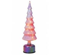 Magie di Natale Albero decorativo colorato a Led per decorazione natalizie, da 39 cm (Rosa)