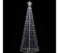 Magie di Natale Albero di Natale a cono con led in movimento da esterno (300 cm, Luce Fredda)