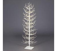 Magie di Natale Albero luminoso "Faggio" con rami a microled luce calda da interno ed esterno (120 cm, Bianco)