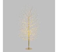 Magie di Natale Albero luminoso Tiglio champagne bianco caldo e bianco freddo, uso interno (H 170 cm)