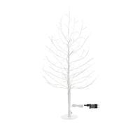Magie di Natale Albero Ramo di Tiglio bianco microled bianco caldo, uso interno (H 90 cm)