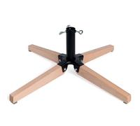 Magie di Natale Base per Albero di Natale in Legno e Metallo con Tubo Fino a Ø 3,5 cm (61 cm)