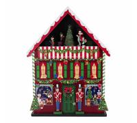 Magie di Natale Calendario dell'avvento Natalizio a Forma di Negozio di Giocattoli da 41,5x13,5x55,5