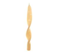 Magie di Natale Candela Fiamma spirale lucida a cera Bianca decorazione natalizia (Avorio, Ø 2.2 x 29 cm)
