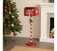 Magie di Natale Cassetta Postale per Lettere Colore Rosso Decorazione Natalizia da 89 cm