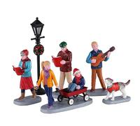 Magie di Natale Coro Natalizio con Statuette in poliresina per Villaggio di Natale Set di 6 Figure