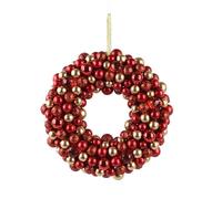 Magie di Natale Corona Natalizia Tonda Fatta con Palline in Vetro per Decorazioni Natalizie, da Ø 25 cm