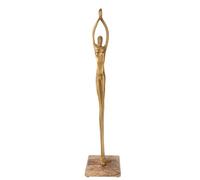 Magie di Natale Figura in Alluminio Color Oro Decorazione Natalizia per Interno 48 cm (Stile 2)