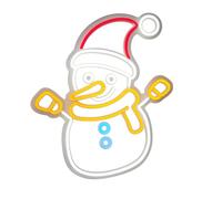 Magie di Natale Figura Natalizia a Neon connessione USB per Decorazioni Natalizie 45 x 50 cm (Pupazzo di Neve)