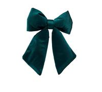 Magie di Natale Fiocco in Velluto per Decorazioni Natalizie da 38 cm (Verde)