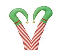 Magie di Natale Gambe Natalizie a Batteria con Movimento per Decorazioni Natalizie (Elfo)