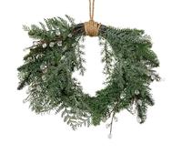 Magie di Natale Ghirlanda corona natalizia, decorazione da interno ed esterno per dietro porta (56 cm)