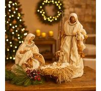 Magie di Natale Natività con Base per presepi e Decorazioni Natalizie Alta 40 cm