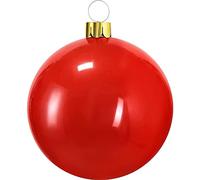 Magie di Natale Pallina per albero di Natale decorato, color Rosso, Gonfiabile (65 cm)