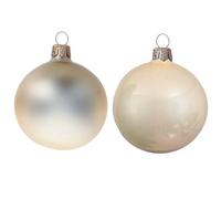 Magie di Natale Palline in vetro per albero di natale, confezione da 24 pezzi da Ø 2.5 cm (Champagne)