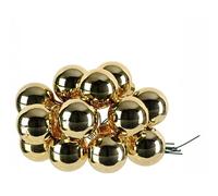 Magie di Natale Palline in Vetro per Albero di Natale Decorazione Natalizia da Ø 2.5 cm, Confezione da 144 Pezzi (Oro Lucido)