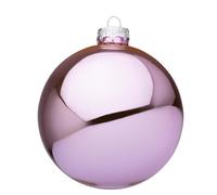Magie di Natale Palline per albero di Natale, sfera vetro rosa caldo lucido (4 sfere da 10 cm)