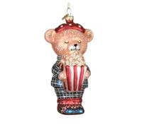 Magie di Natale Pendaglio a forma di orsetto per albero decorazione natalizia da 13 cm (Orsetto con pop corn)