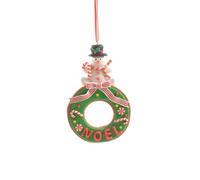 Magie di Natale Pendaglio natalizio "Noel" in argilla morbida per decorazioni natalizie (Pupazzo di Neve)