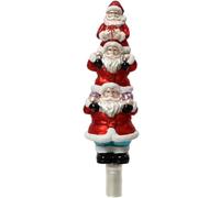 Magie di Natale Puntale per Albero di Natale con Pupazzi in Vetro Decorazione e addobbo da 31 cm (Babbo Natale)