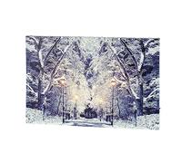 Magie di Natale Quadro con LED Luminosi a Luce Calda Decorazione Natalizia (H 58 cm, Tipo 4)