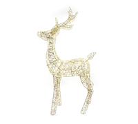 Magie di Natale Renna Decorativa in Metallo Color Oro per Decorazione Natalizia (108 cm)