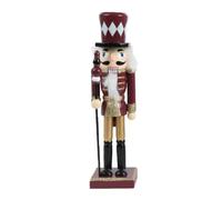 Magie di Natale Soldatino schiaccianoci Natalizio per Decorazioni Natalizie, da 25 cm (Giacca Rossa e Oro)