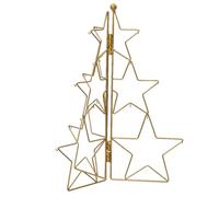 Magie di Natale Supporto a forma di Albero per palline di Natale in ferro color oro da 118 cm (supporto per palline in ferro 40 cm)