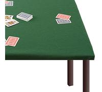 Magie di Natale Tappeto copri-tavolo in panno verde, tovaglia da Poker e giochi da tavolo con elastici (140 X 180 cm)