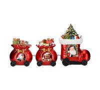 Magie di Natale Trenino a Forma di pacchi Regalo con Babbo Natale per Decorazioni Natalizie da 50x12,5x25,5