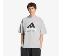 Adidas EQUIPMENT LOGO TEE men Shortsleeves grey in taglia:L