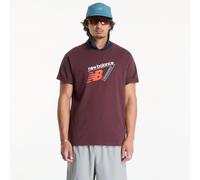 new balance Maglietta blu chiaro / verde chiaro / rosso vino / bianco Uomo - Streetwear - Maglie e T-shirt - T-shirt new balance L