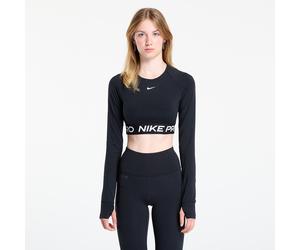 Magietta Nike Pro Women's Dri-FIT Cropped ong-Seeve Top Back/ White L